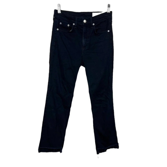 Rag and Bone Jeans Black Stovepipe Byan Dark‎ Wash Size 25 - Picture 2 of 13